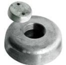 Aluminiumanode m. versenkbarer Halterung Ø 135 mm