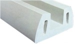 PVC-Scheuerleiste, grau 72x30 mm Stücken von 2m