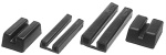 PVC-Endstück, schwarz 55x21 mm