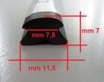 Keder PVC schwarz f.44.485.26