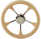 Steuerrad Polyurethan, weich m.Konus creme 350mm