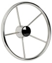 5-Speichensteuerrad VA-Stahl 420 mm