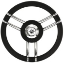 Apollo Steuerrad VA-Stahl+Polyurethan Ø350mm schwa