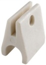Schelle aus weißem Nylon f. Rohr 22 mm