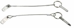 VA-Stahl-Plättchen u. -Kabel mit Federstift