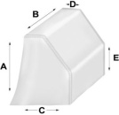 Tessilmare Steuersäule-Abdeckung, klein