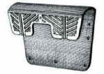 Heckschutzplatte aus PVC, grau 400x280 mm