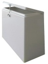 Behälter-Deckung aus GFK, weiß 80x32x52H cm