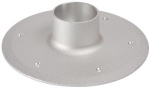 Ersatzockel aus Aluminium, eloxiert sandmatt Ø80mm