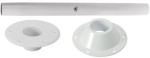 Tischfuß Epoxidlack weiß 70cm