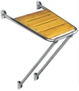 Badeplattform mit Leiter 45x45 cm