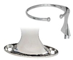 Glas-Halter einzeln AISI 316 m. Stiftschrauben