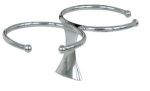 Glas-Halter doppelt AISI 316 m. Stiftschrauben