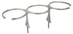 Glas-Halter dreifach AISI 316 m. Stiftschrauben