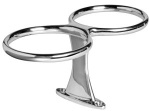 Glas-Halter doppelt AISI 316 m. Schrauben