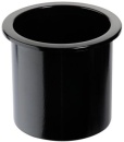 Einbauglashalter aus ABS, schwarz