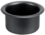 VA-Stahl Glas/Dosenhalter, schwarz