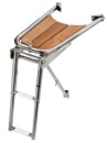 Bugspriet AISI 316/Teak m. Leiter, 2 Stufen