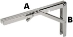 Arm f. Tisch, klappbar 303 x 165 mm