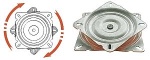 Drehbare Basis aus VA-Stahl f. Sitz