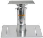Tischhalterung m. quadratischem Sockel 500 x 500mm