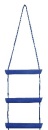 Nylonseil-Strickleiter, blau 3 Polycarbonat-Stufen