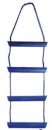 Nylonseil-Strickleiter, blau 5 Polycarbonat-Stufen