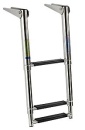 Teleskopbadeleiter standard AISI316 3stufig schwar