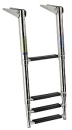 Teleskopbadeleiter standard AISI316 4stufig schwar