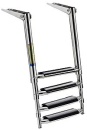 Teleskopbadeleiter large AISI316 4-stufig schwarz