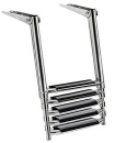Teleskopbadeleiter large AISI316 5-stufig schwarz