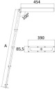 Badeleiter Montage,verdeckt standard AISI316 4stu