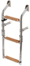 Badeleiter AISI316/Iroko 3 Stufen