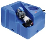 Schmutzwassertan m.Zerhacker horizontal 40 l 12 V