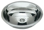 Runde Spüle VA-Stahl, hochglanzpoliert 387 mm