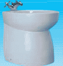 SILENT Keramikbidet hoch abgerundet
