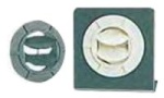 Heizlüftergitter, verstellbar schwarz Ø 75 mm