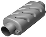 Horizontales Auspuffrohr 90 mm