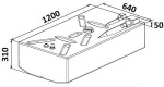Treibstofftank Polyethylen198l