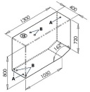 Trinkwassertank 390 l links