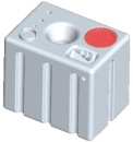 Horizontaler fester Frischwassertank, modular 172l