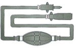 Treibstoffschlauch m.2 MERCURY Anschlüsse