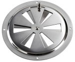 Lüftungsgitter, rund VA-Stahl +Fliegengitter 102mm