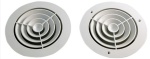 Konzentrische Lüftungsgitter m. Fender u. Clips