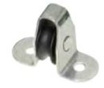 VA-Stahl-Einscheibenblock,vertikal Nylonrolle 6mm
