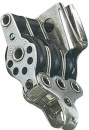 VA-Stahl Dreifachblock m.Bügel u. Klemme 17x5