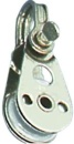 VA-Stahl-Einfachblock f. Drahtseile 25x2,5