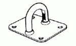 VA-Stahl Augplatte 50x40 mm
