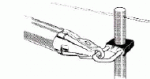 VA-Stahl Spibaum-Halter 25 mm