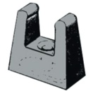 PinnenauslegerClip 22mm schwar